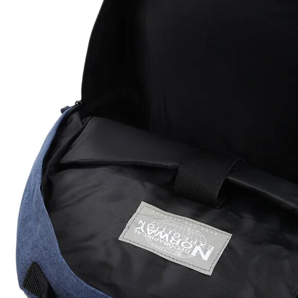 GEOGRAPHICAL NORWAY Blue Backpack Laptop Zipper - Picture 14 of 14